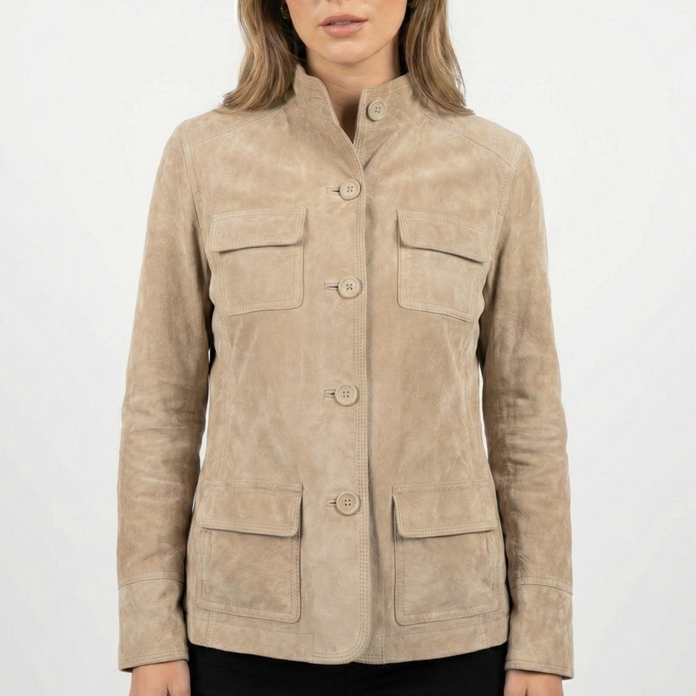 Eddie Bauer Women's Beige Utility Jacket